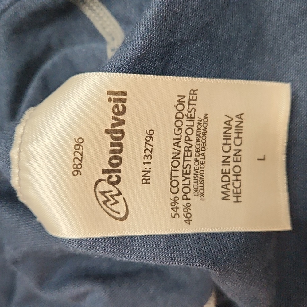 Cloudveil 1/4 Zip Pullover Dark Blue Exposed Heml… - image 5